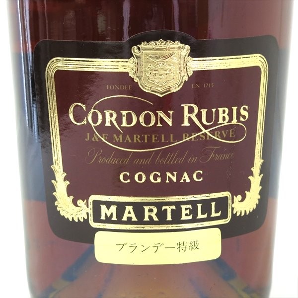 BN201○ 古酒 ○ マーテル コルドンルビー ○ 特級 ○裏傷有 マーテル