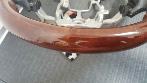 20 ヴェルファイア アルファード　艶あり茶木目　小径タイプ