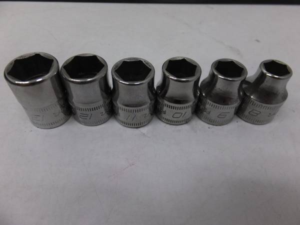 Snap-on スナップオン 3/8 セミディープソケット FSM 8-19mm Snap-on スナップオン 3/8 セミディープソケット FSM 8-19mm