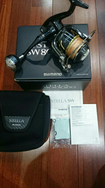 【超美品】スピニングリール 13 ステラ sw 8000 pg ライン付き