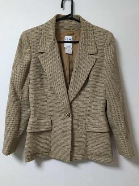 ☆美品 CELINE/セリーヌ☆気品のある テーラード ジャケット 40 CELINE 