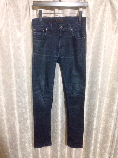 nudie jeans thin finn ultra indigo coated 27/32 デニム