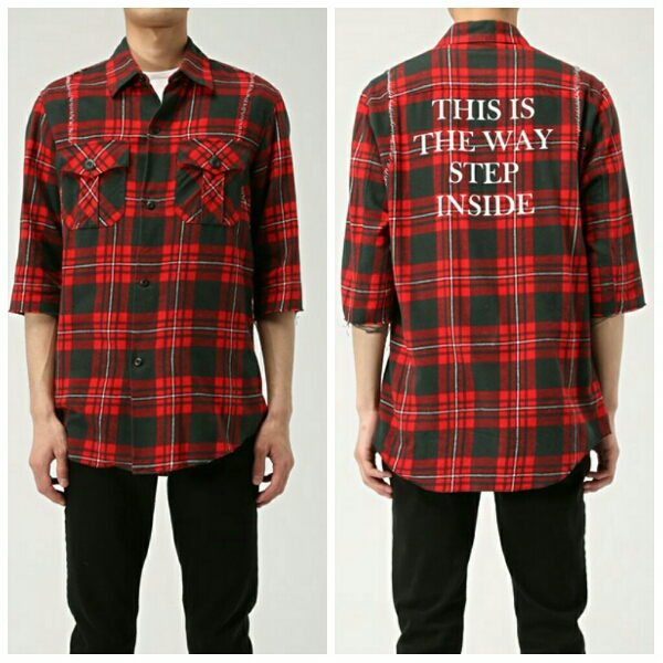 アンダーカバー 16SS SCABチェックシャツ UNDERCOVER ギャルソン