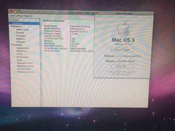 中古 Power Mac G5 2.5GHz Quadコア　ーM9592LL/A