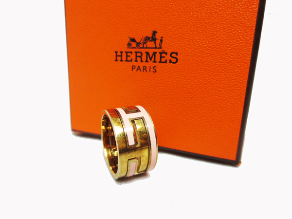 1円 エルメス シルバー 925 H デザイン ムーブアッシュ リング