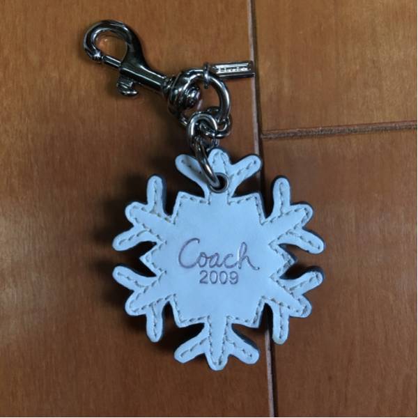 美品　コーチ　チャーム　スノーフレイク　キーホルダー　限定_2