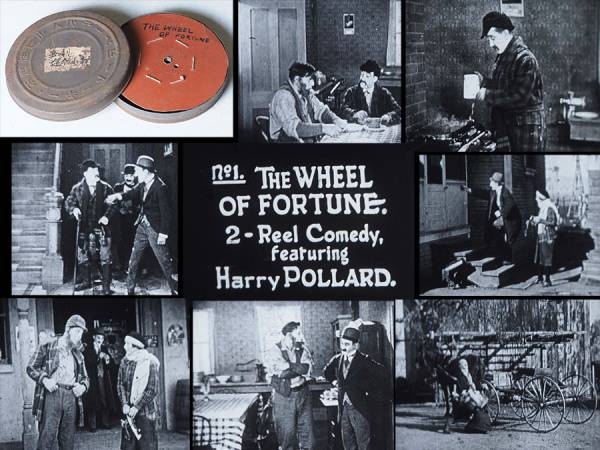 ys09 戦前 9.5mmフィルム 洋画無声映画喜劇The Wheel Of Fortune