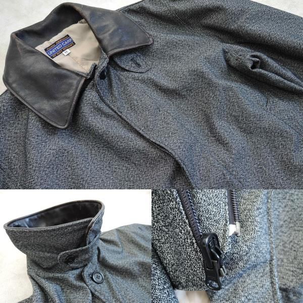 バズリクソンズ ごま塩 ジャケット コート ホースレザー襟 M