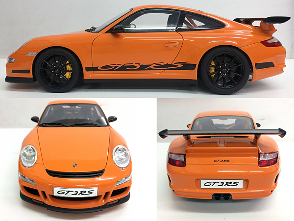 オートアート　ポルシェ997 GR3 RS オートアート 1/12 ポルシェ 911（997）GT3 RS オレンジブラック