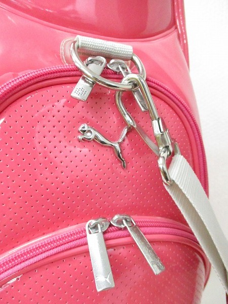 △現状 PUMA レディース キャディバッグ ピンク 6分割 [梱1.0] まあ