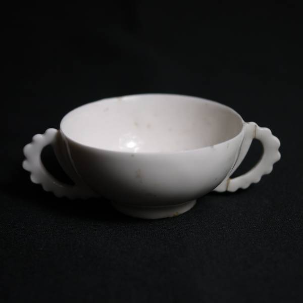 旧家から～◇ 李朝 白磁 耳盃 酒器 朝鮮 古美術 白磁 (中国、朝鮮