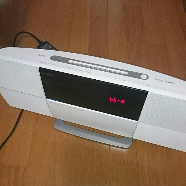 Pioneer AVミニコンポ X-SMC2-W（AS-BT200・リモコン付） Pioneer AVミニコンポ X-SMC2-W AS-BT200付き リモコン欠品