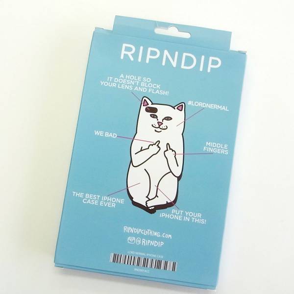 RIPNDIP LORD NERMAL IPHONE6/6S ケース 白 猫 【公式通販】