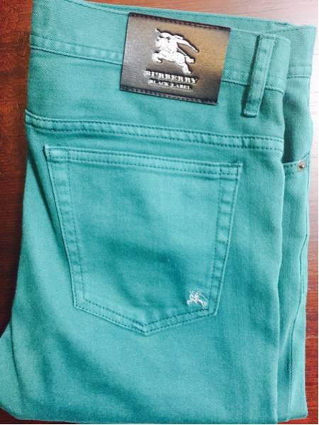 バーバリーブラックレーベル 秋冬 カラーデニム 76【S】未使用品