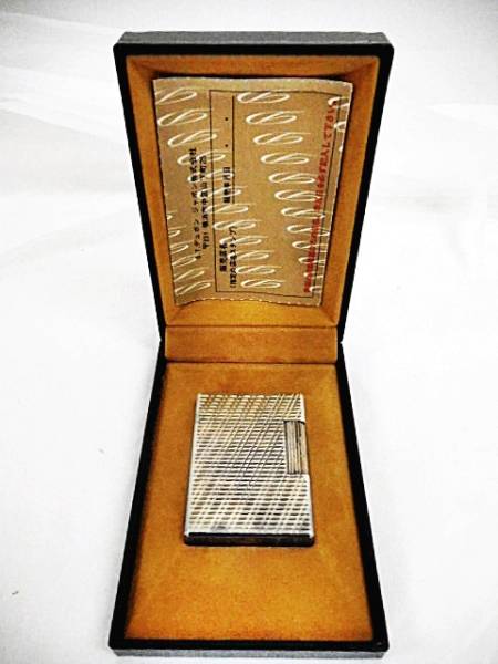 Dupont デュポン ライター シルバー 箱付 中古1004大ACE19