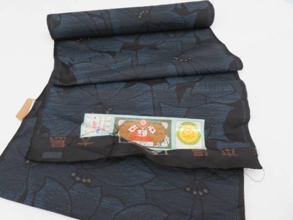 ☆ka-6576 本場大島紬反物 花柄 ☆美品 紬、お召 大島紬 【公式通販】