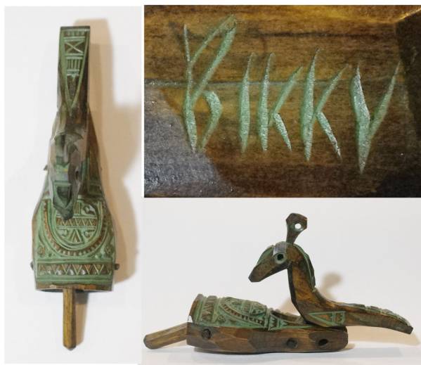 ★アイヌ彫刻★砂澤ビッキ Bikky★ペンダント★ブローチ★鳥★