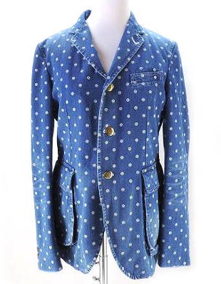 未使用MARKAWAREスマイルデニムジャケット日本製 DENIM WORK JACKET 