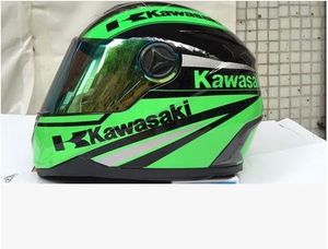 大人気★KAWASAKI★緑　XL クリアシールド一枚おまけ