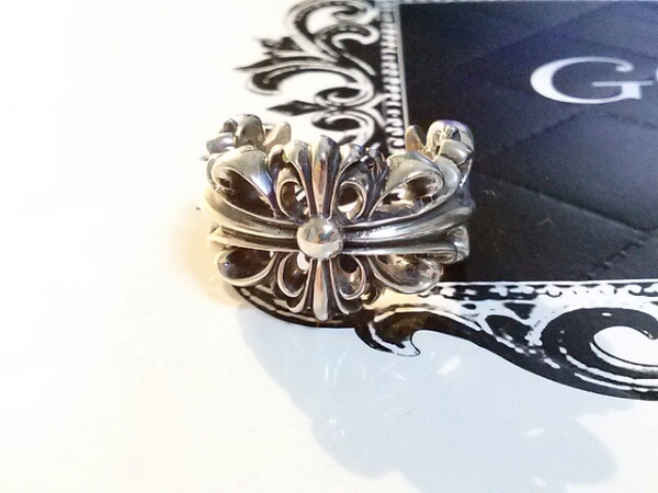 クロムハーツ ダブルフローラルクロスリング 21号