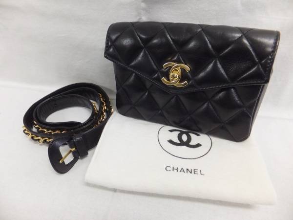 シャネル CHANEL ウエストポーチ マトラッセ ボディバッグ – ウエスト 