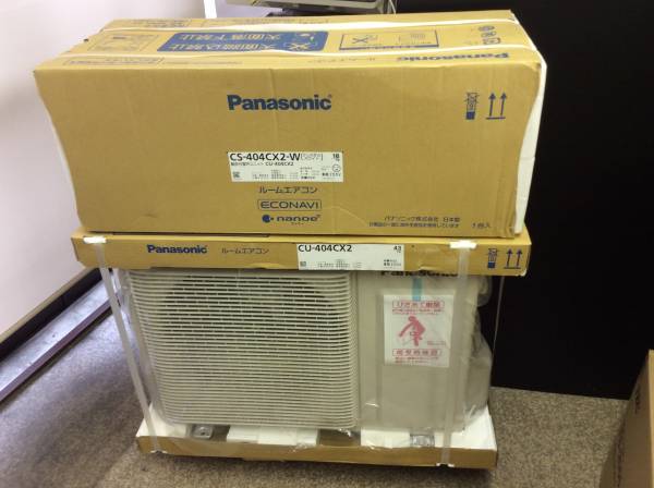 新品エアコン パナソニックCS-404CX2-W 14畳用 送料無料！