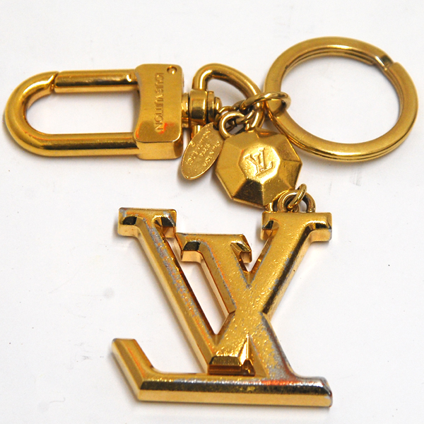 ルイヴィトンポルトクレLVファセットキーホルダーバッグチャーム