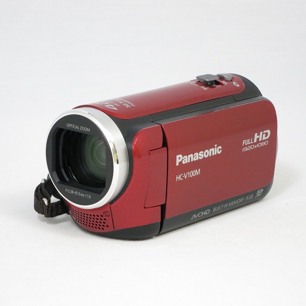 HC-V100M-R パナソニック ビデオカメラ レッド HC-V100M Panasonic