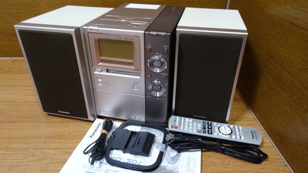 ◇Panasonic SC-PM770SD CD・MDミニコンポ（B） リモコン付き◇