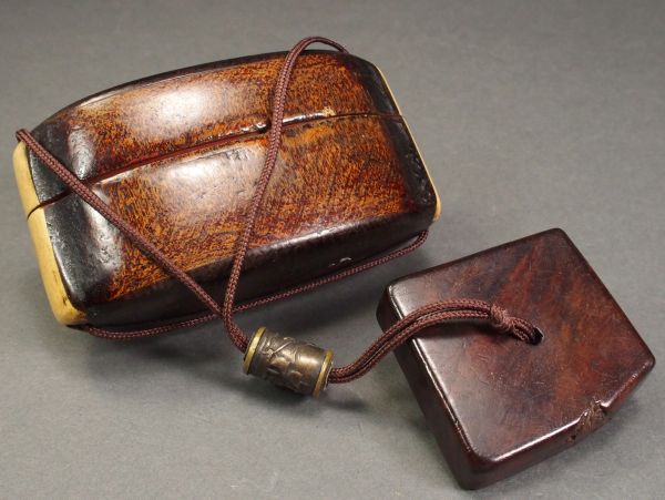 時代物 煙草入 喫煙具 提げ物 煙管 自然木 椰子の実 ⁄検 煙管筒 工芸品
