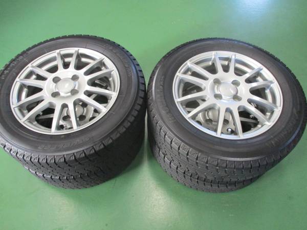 中古 WEDS ホイール スタッドレスタイヤホイールセット 4本 中古 