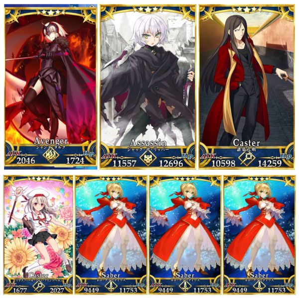 Fate/Grand Order fgo ジャンヌオルタ+ジャック+イリヤ+諸葛孔明