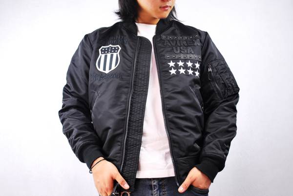 AVIREX MA-1 US ジャケット BK 6162159-09-XL