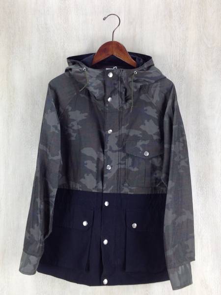 LUI’S◆マウンテンパーカ/S/コットン/KHK/カモフラ