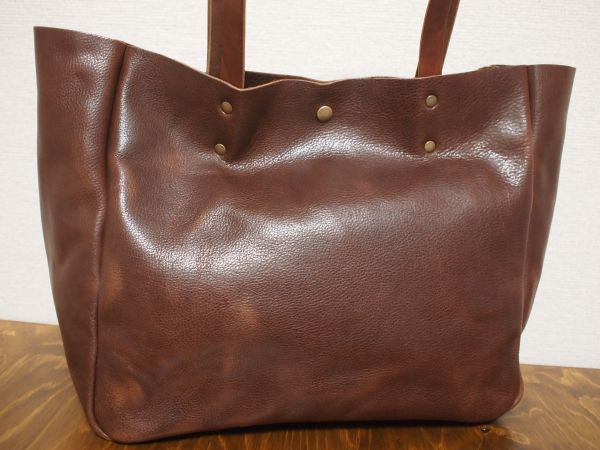 ハンドメイド高級本革鞄ヌメ革C★レザーFUトートバッグBR616