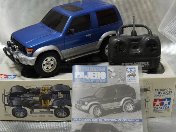 ◆当時物 1/10 RC パジェロ　メタル トップワイド4WD メカ付き