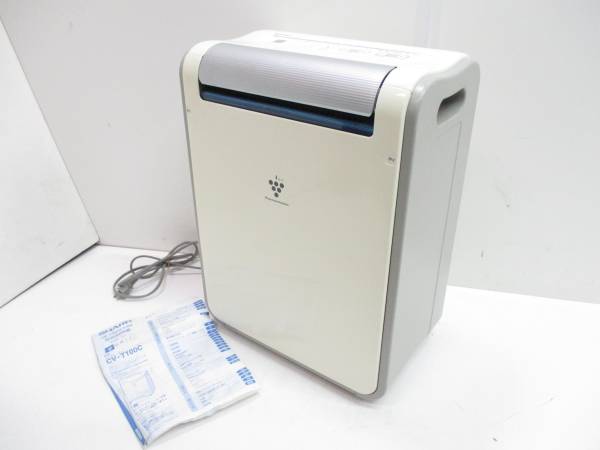 シャープ SHARP 衣類乾燥 除湿機 CV-T100C-W●