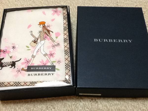バーバリー ハンカチ 女の子 ダックス さくら 新品未開封
