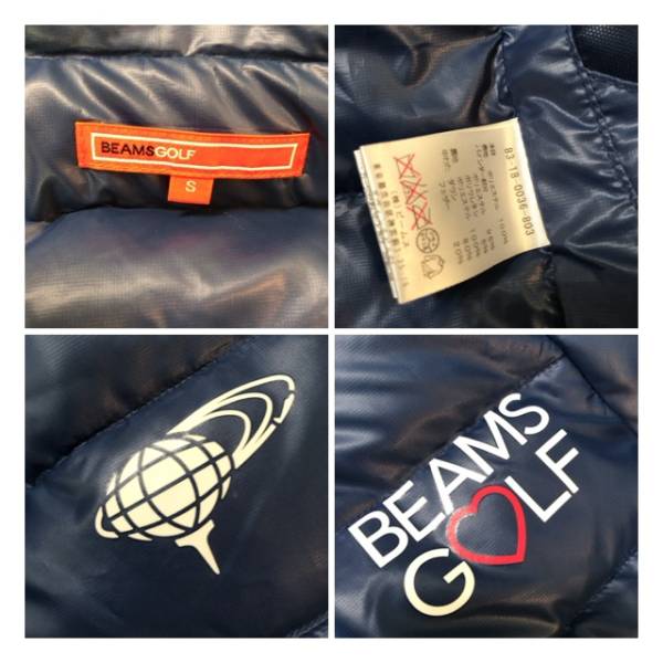 新品BEAMS GOLFダウンジャケット ビームスゴルフ レディースS BEAMS