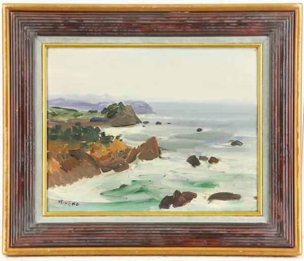 美術品・アンティーク・コレクション 海辺の風景 木澤定一