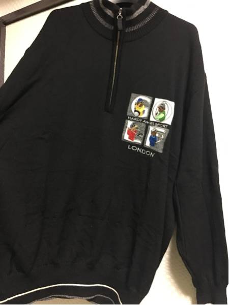 ハーディエイミス ウール100ジップセーターLL HARDY AMIES オールド
