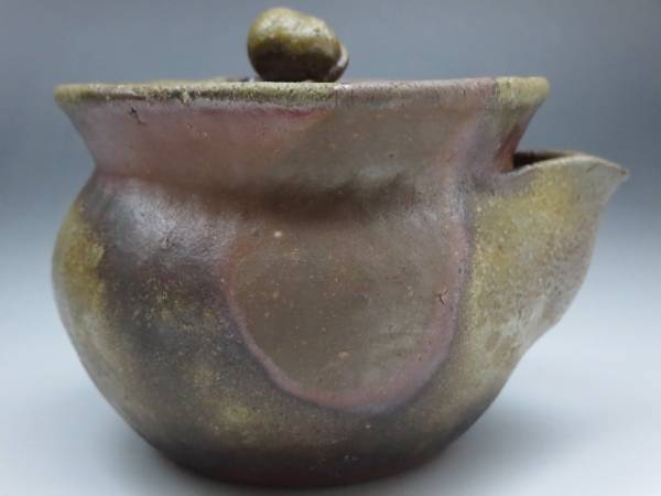 ◇◇小西陶古作 宝瓶 柘榴摘蓋 備前焼 共箱付 茶器 茶道具◇◇ ***こ