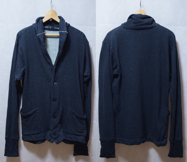 umii908 藍染 ニットカーディガン 45rpm インディゴジャケット 3