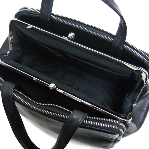 Yohji Yamamoto がま口レザーボストンバッグ ヨウジヤマモト SGQ8743