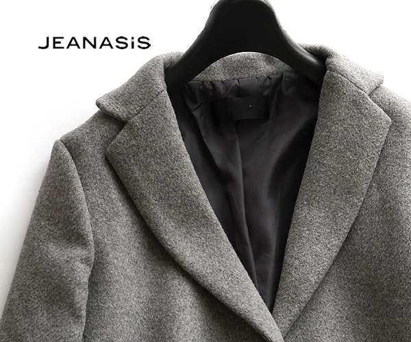 JEANASiSジーナシス□温かく柔らか!ウールチェスターコートG JEANASiSジーナシス□温かく柔らか!ウールチェスターコートG