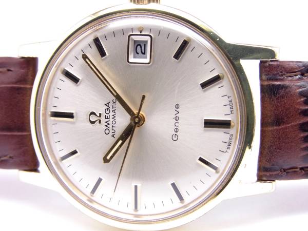 オメガ ジュネーブ Cal.565 自動巻き時計 金色 R☆稼働品☆OMEGA