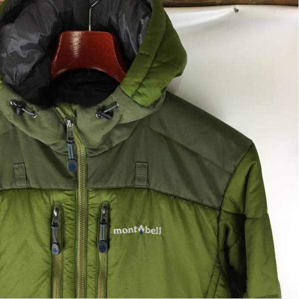 モンベル/ダウンジャケット秋冬今季流行色登山釣りキャンプ