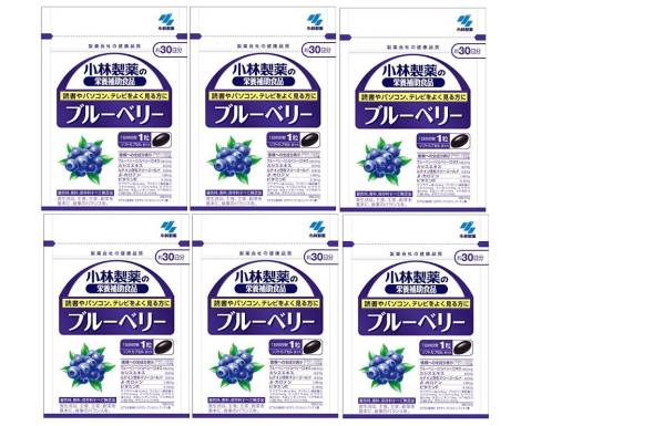 小林製薬ブルーベリー30日分×6パック★(合計180日分)