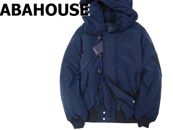 新品 ABAHOUSE アバハウス フードワイヤー入り ダウンジャケット