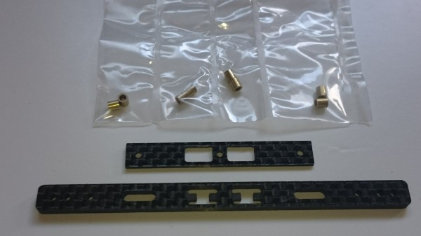 精密CNC加工品★Wバネ カーボン スライドダンパー（3mm）★